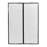 Tenda Zanzariera Magnetica Calamitata 120x240 Cm Nera Universale Porta Finestra Anti Insetti Mosche
