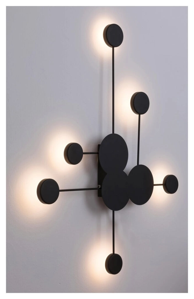 Applique moderna industriale LED 21W nera Amadeo 6260 Rabalux