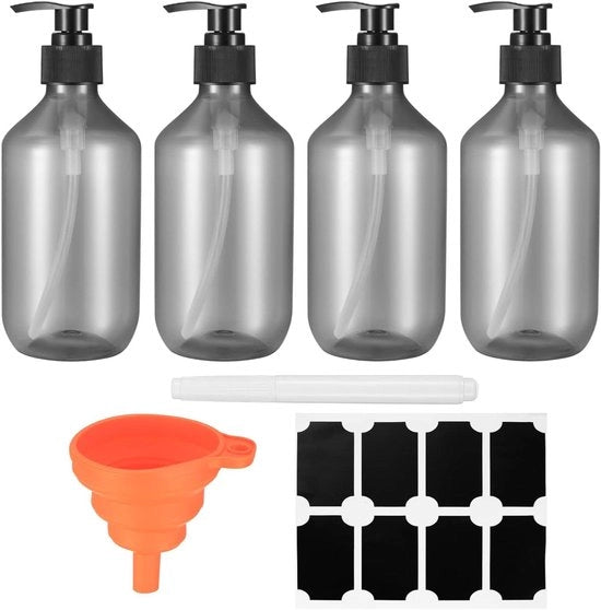 Shampoo navulbare flessa 300 ml per 4 pezzi con pennello e secchio.