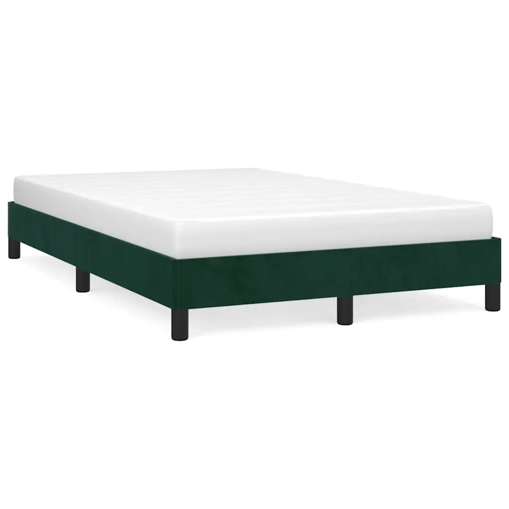 Giroletto senza Materasso Verde Scuro 120x190 cm Velluto 3269628