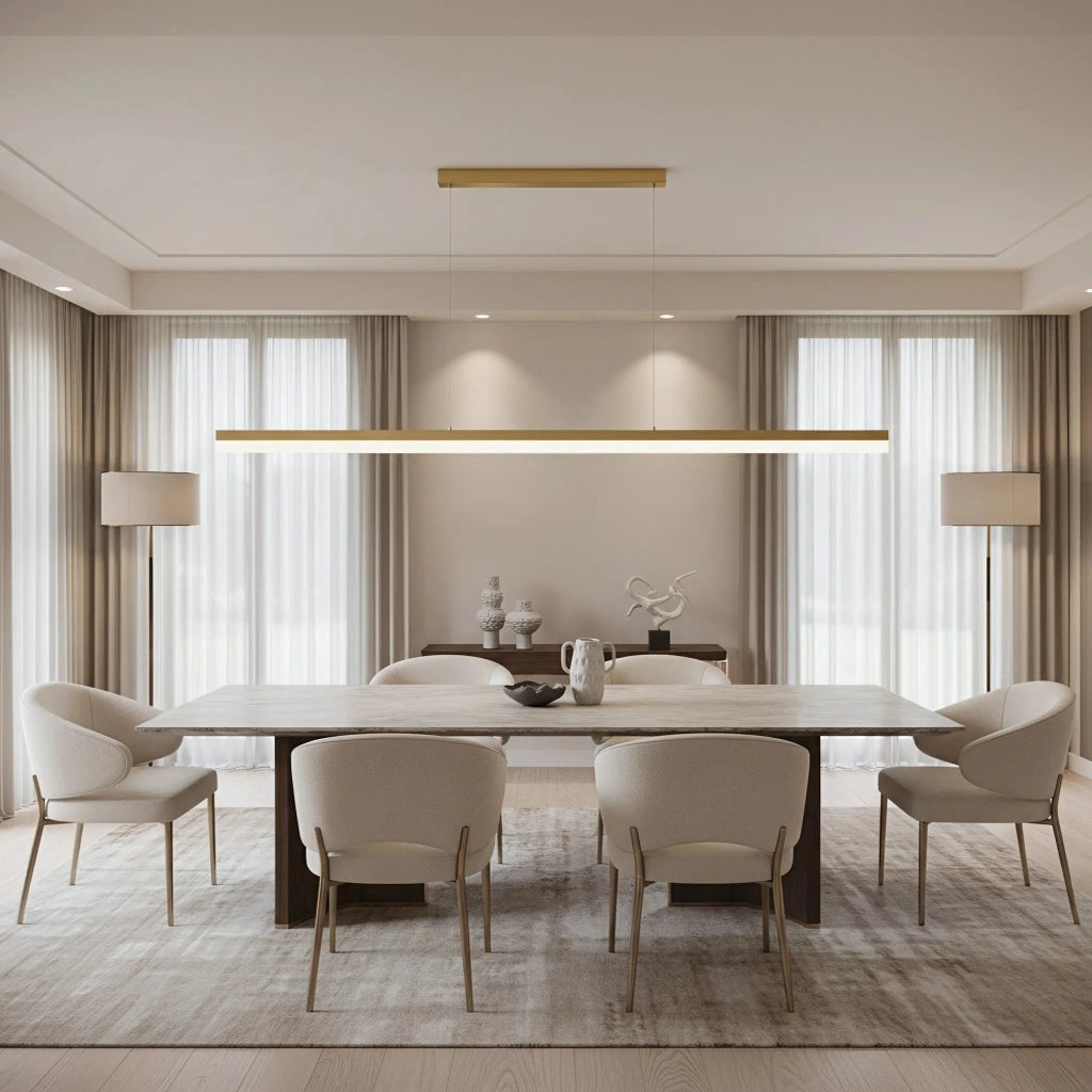 Lampada Da Soffitto Led App1697-cp 200 Cm Brush Gold