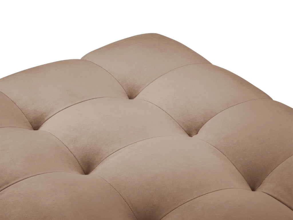 Cosmopolitan Design - Panca "Bali" 2 posti in velluto beige 