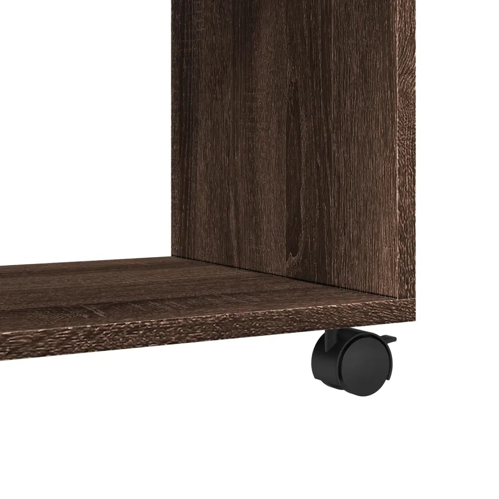 Mobiletto con Ruote Rovere Marrone 72x33x42,5 cm in Truciolato CFW3241312