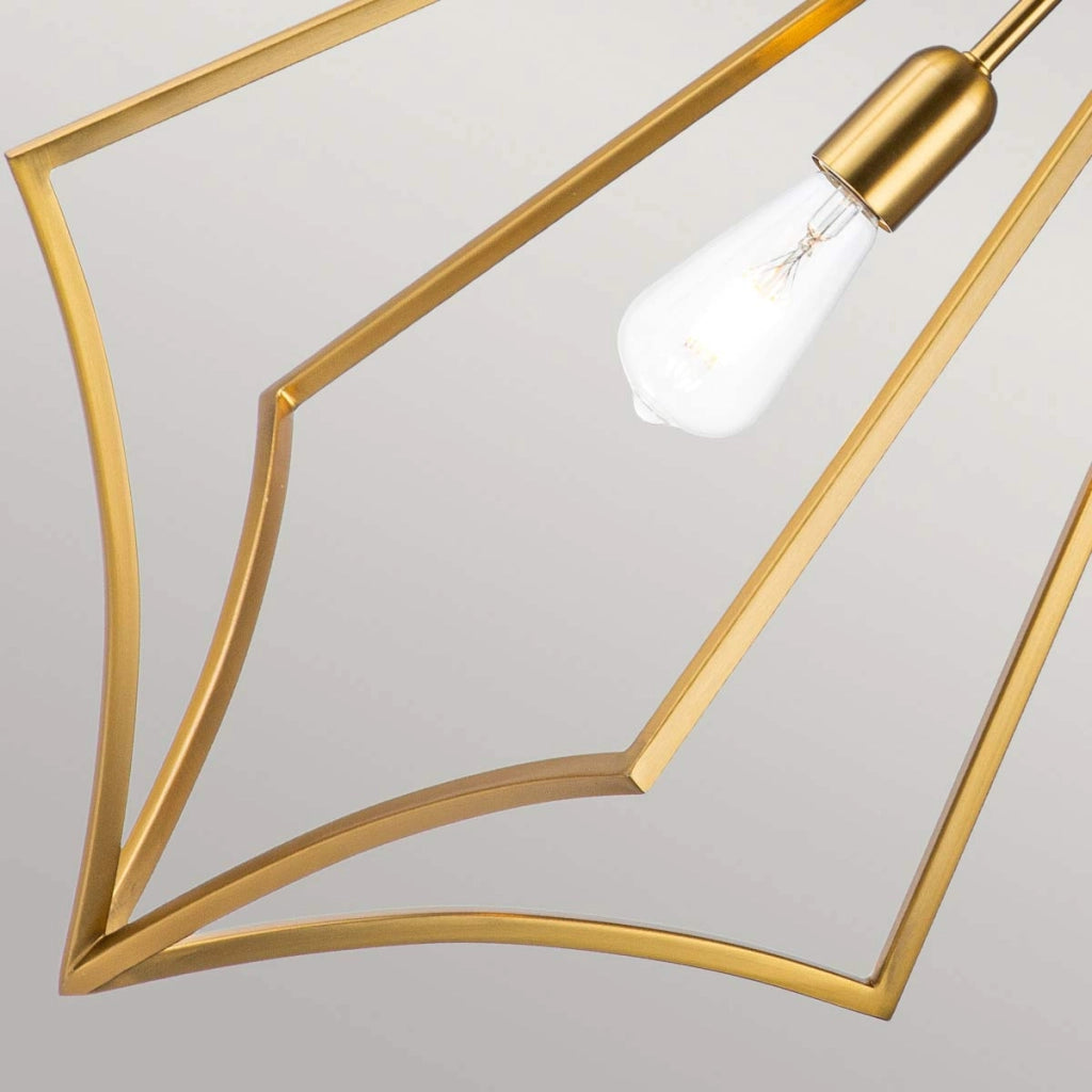 Lampada a sospensione Feiss Nico Ø49 ottone ossidato E27