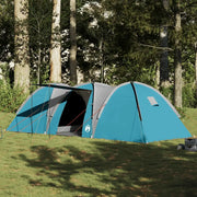 Tenda da Campeggio a Cupola per 8 Persone-Tenda per Escursionismo Blu Impermeabile