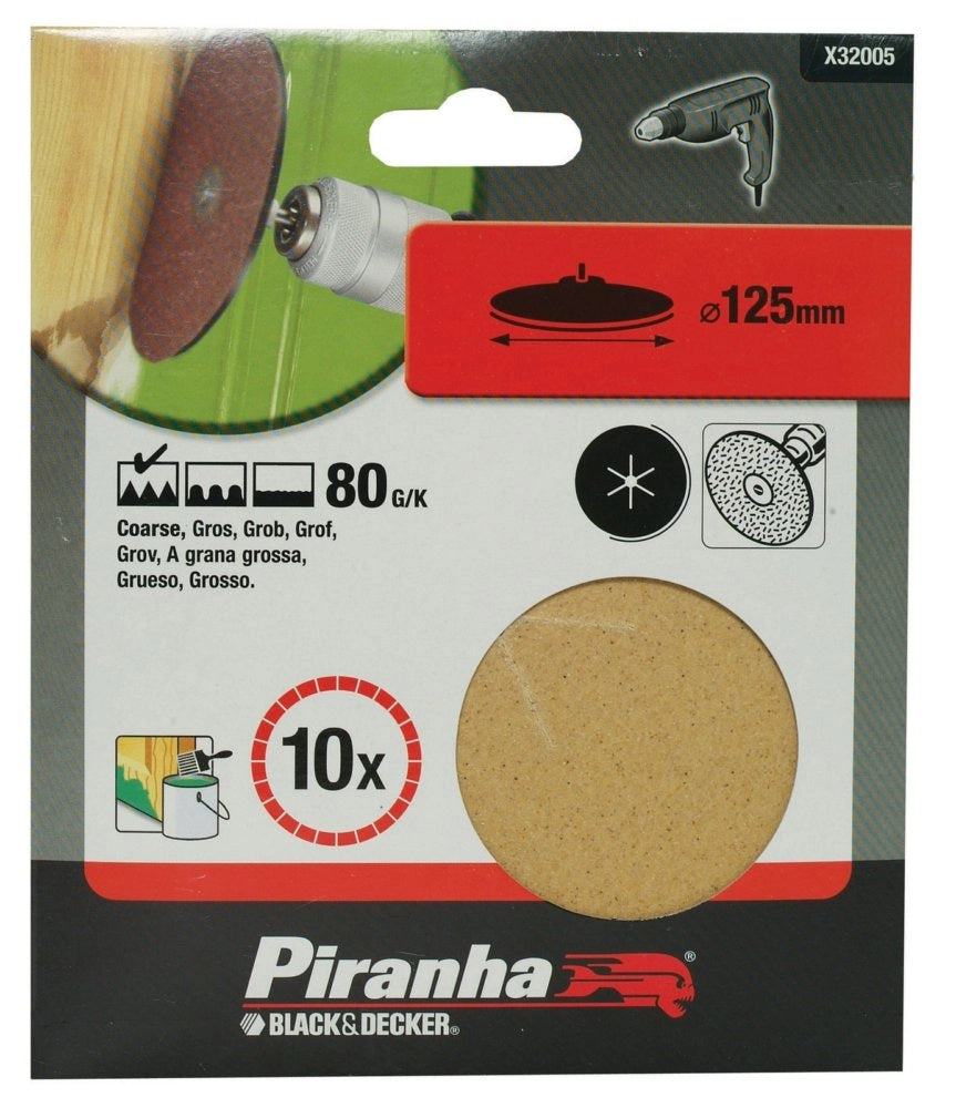 1pz piranha x32005 10 dischi diametro 125 gr.80(a1453) cod:ferx.38940