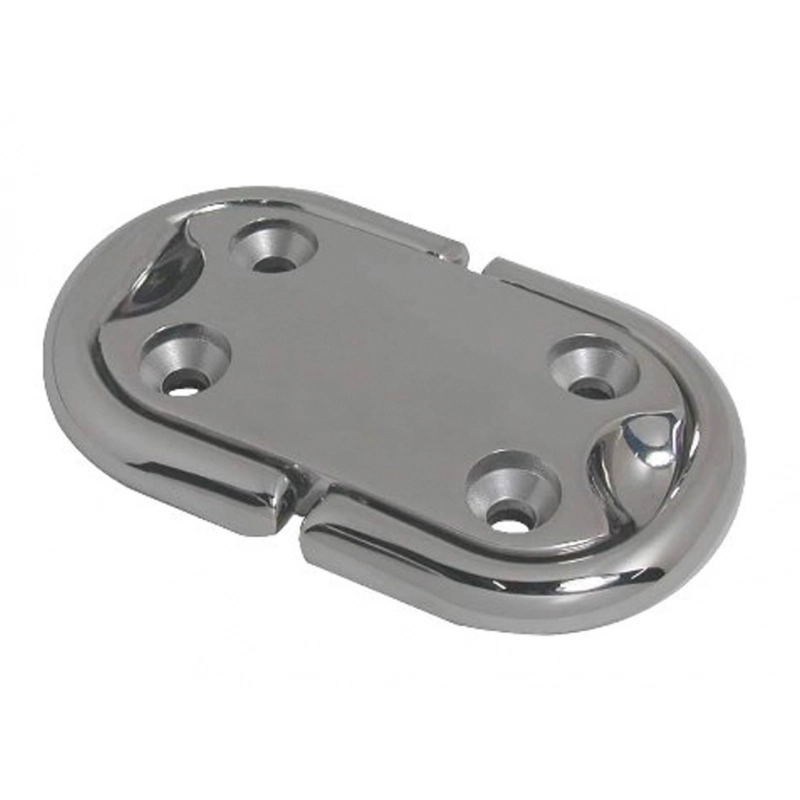 PIASTRA INOX 316 C/ANELLO OVAL BASE 316 SINGLE RING