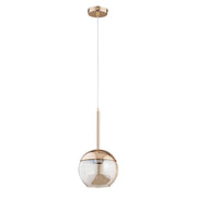 Lampada sospensione Alfa Volda sfera vetro oro E14