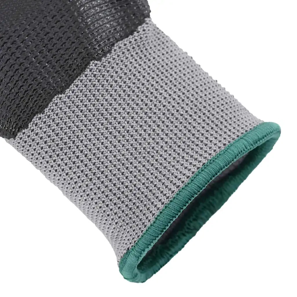 Guanti da Lavoro 24 pz Grigio e Nero 11 / XXL Poliestere CFW8847724