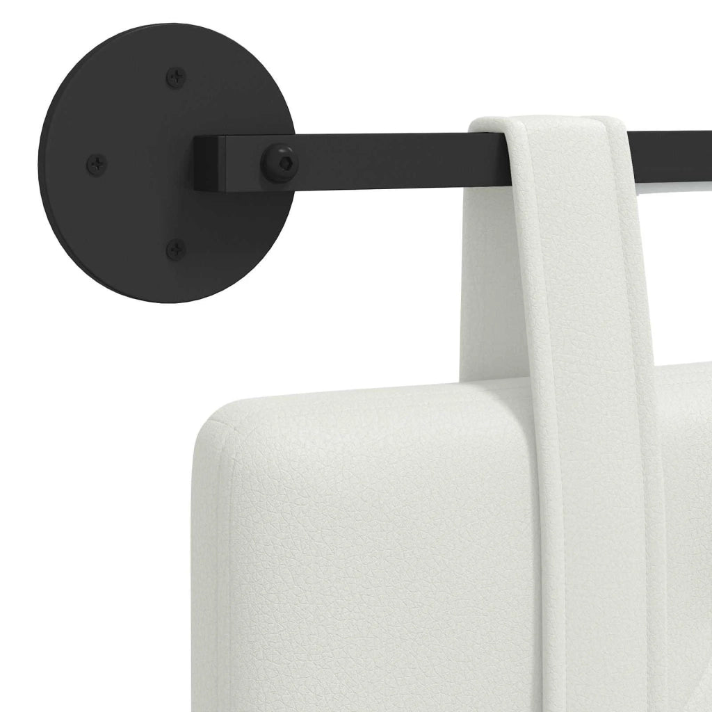 Testiera | Testata sospesa Con luce LED Bianco Similpelle