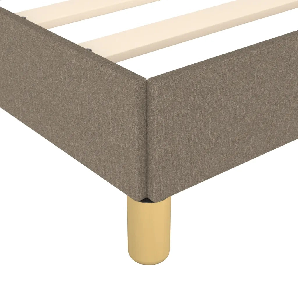 Letto matrimoniale | Letto per adulti | Giroletto senza Materasso Tortora 120x190 cm Tessuto