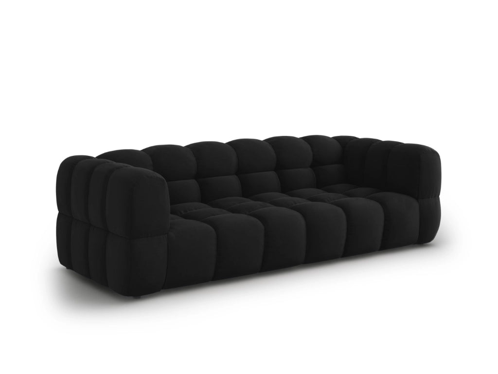 Cosmopolitan Design - Divano modulare "Sky" 4 posti in velluto nero 