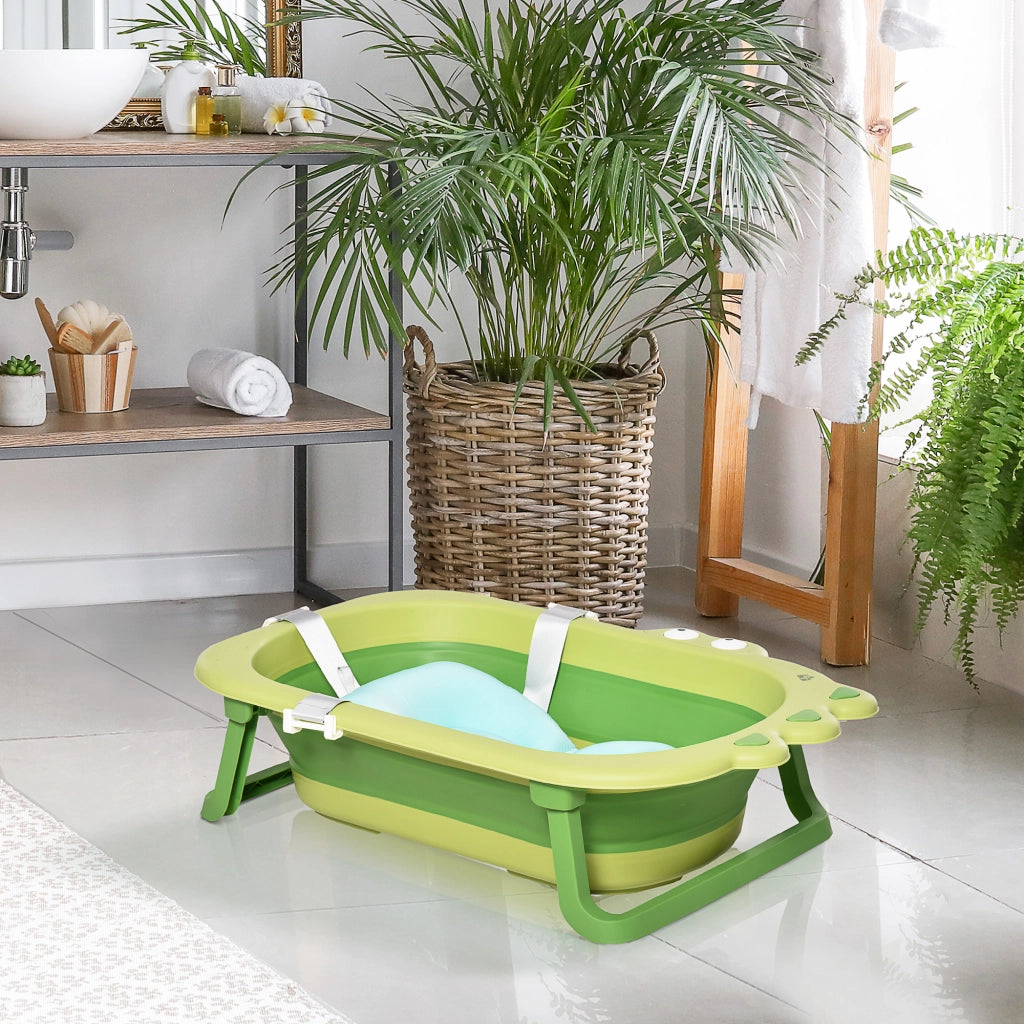 Vasca da Bagno Pieghevole per Neonati ¨C Minimal ¨C Verde, 80x53.9x20.8cm