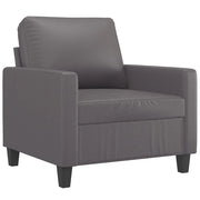 Poltrona | Sedia Relax Grigia 60 cm in Similpelle