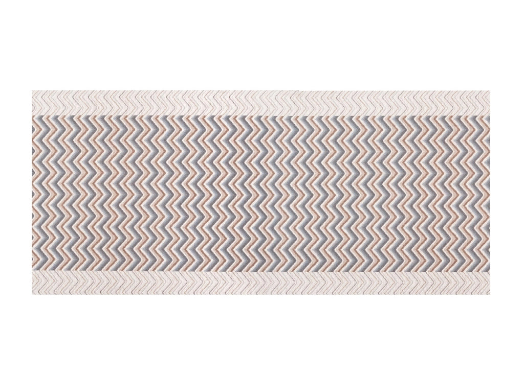 Tappeto Passatoia Tessuto Jacquard Linea Emozioni Dis. Zig Zag Twist Blu - 57x140 - Blu