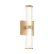Applique bagno/esterno LED 14W oro 35cm IP44 Fayton
