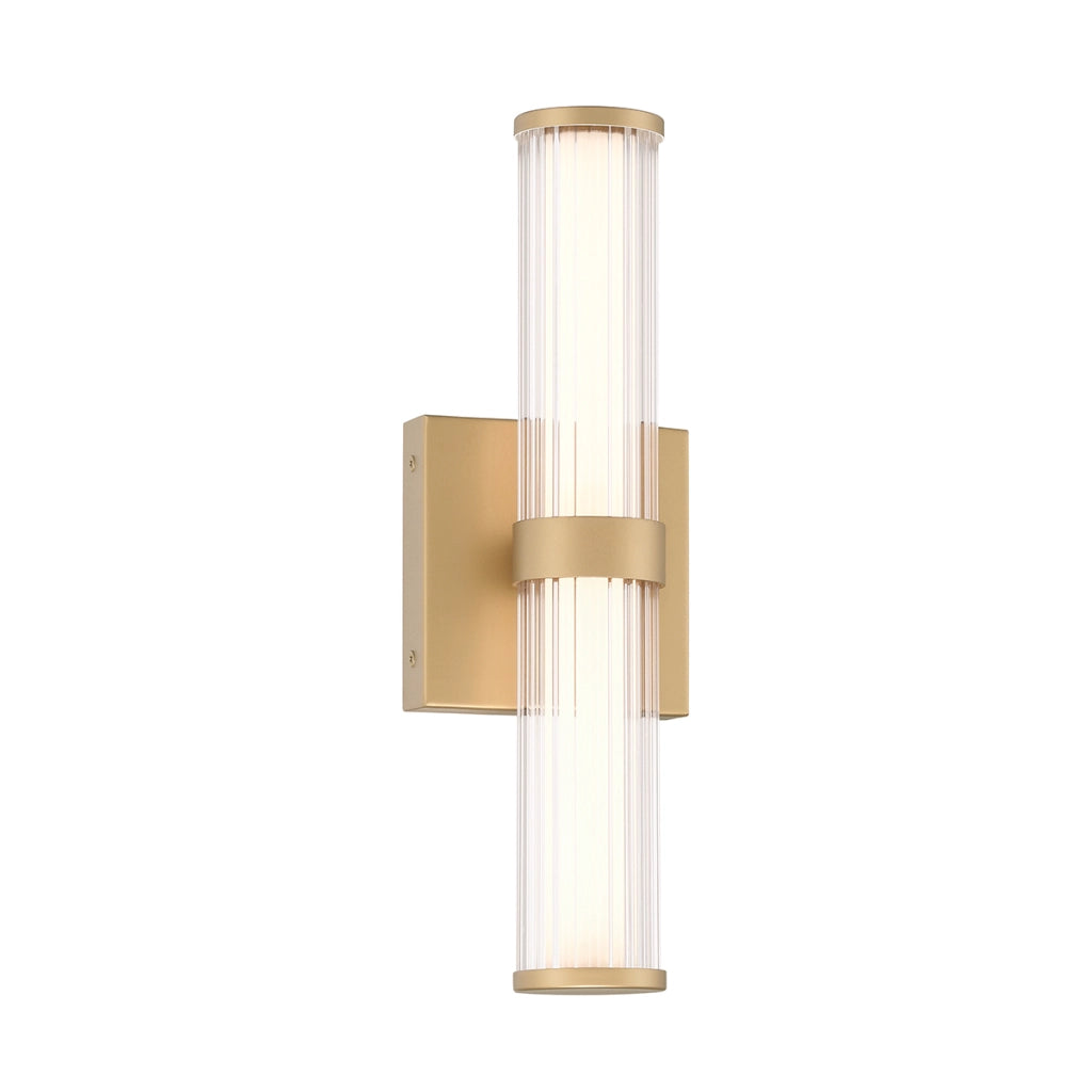 Applique bagno/esterno LED 14W oro 35cm IP44 Fayton