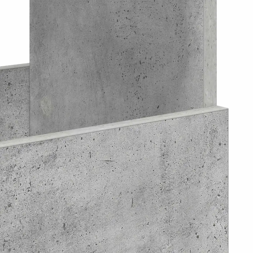 Scaffale per riviste Grigio cemento 102 x 30 x 45 cm 890963