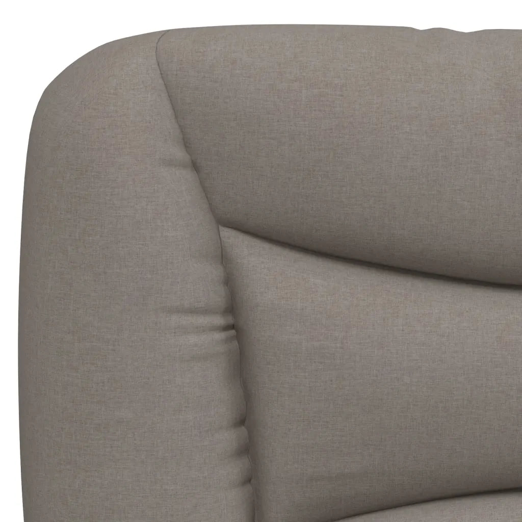 Letto con Materasso Hvar Tortora 90x190 cm in Tessuto