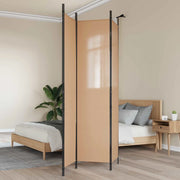 Divisorio Ambienti | Divider per stanze | Paravento a 3 pannelli Beige 150 x 220 cm Tessuto
