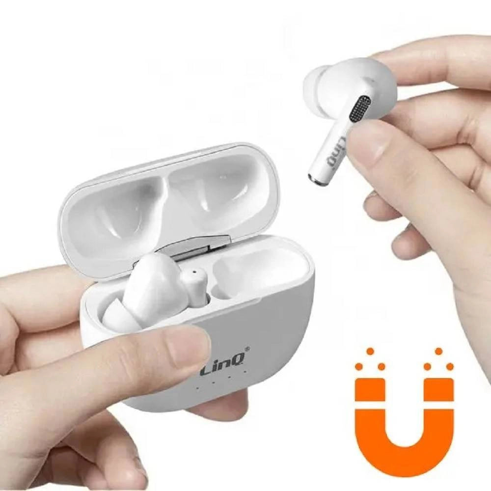 Trade Shop - Set Doppio Auricolare In-ear Bluetooth Wireless 10 M Con Comandi Touch Led Tws66 -