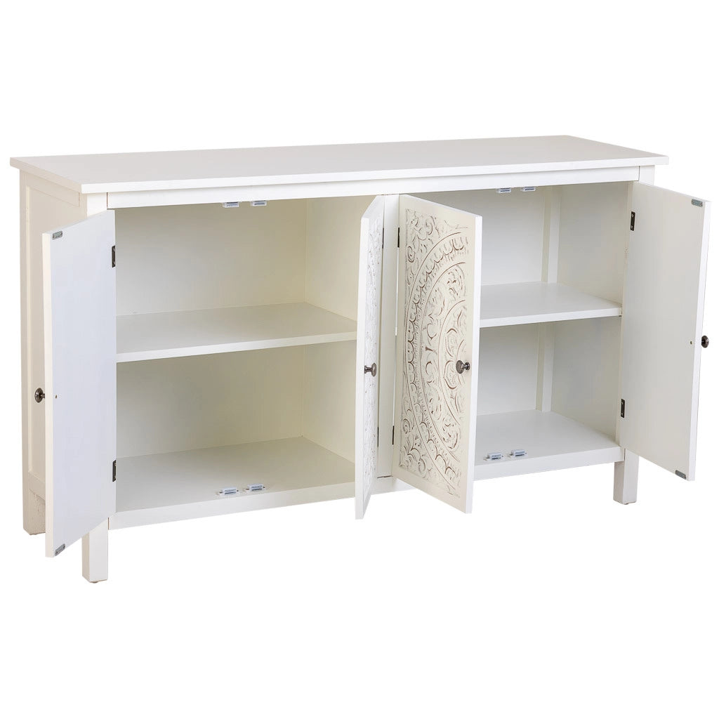 Credenza bianca 140x40x74h cm