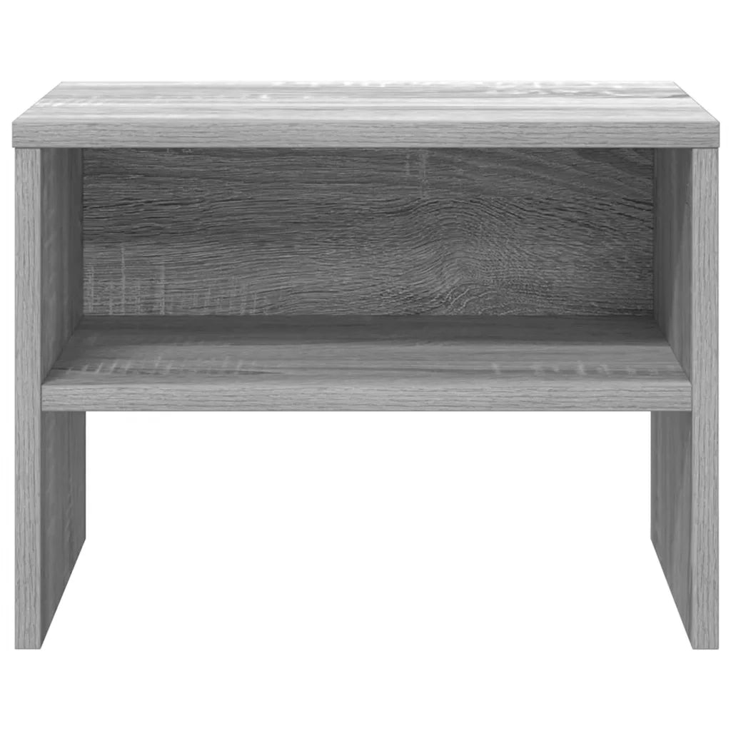 Comodino Grigio Sonoma 40x30x30 cm in Legno Multistrato 815239