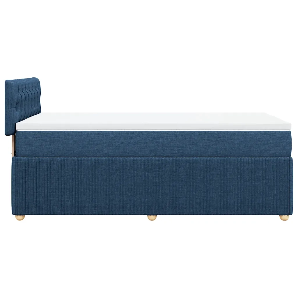 Giroletto a Molle con Materasso Blu 90x190 cm in Tessuto 3289624