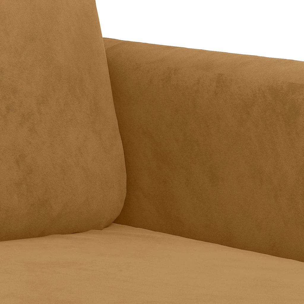 Poltrona Marrone 60 cm Velluto 359429