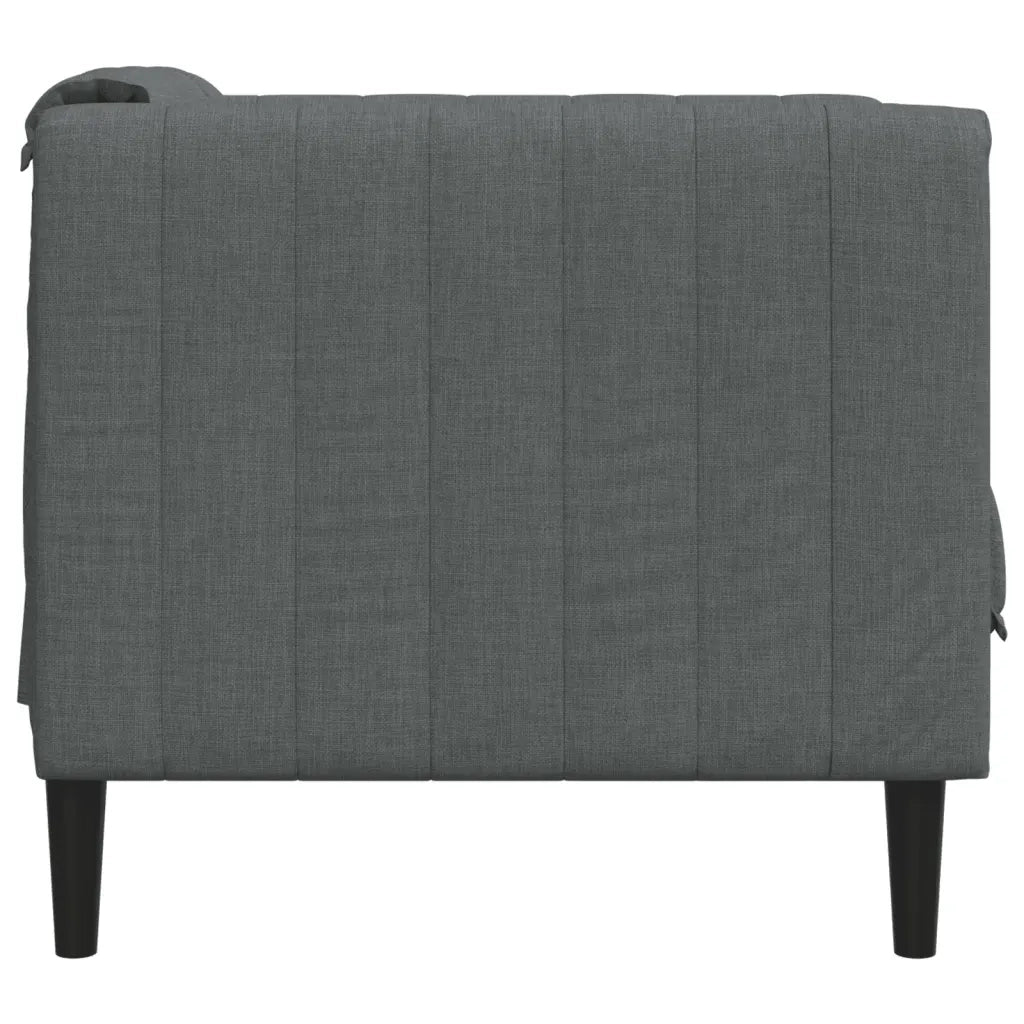Poltrona | Sedia Relax Grigio Scuro in Tessuto