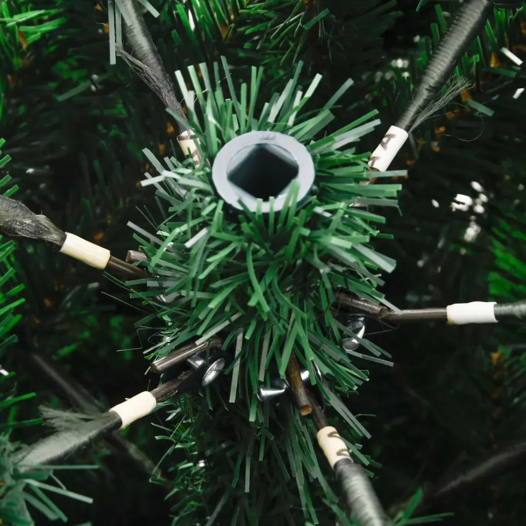Albero Natale Artificiale Incernierato con Bacche Rosse 180 cm 356733