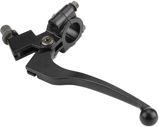 Manubrio universale per motocicletta con design classico, regolabile e pieghevole, in alluminio.