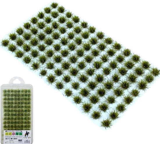 120 pezzi di erba statica per modellismo, erba per modelli di paesaggio, erba sintetica, decorazione di erba per modelli di paesaggio miniaturizzati, modelli di paesaggio per la DIY, scene ferroviarie, tavoli di sabbia