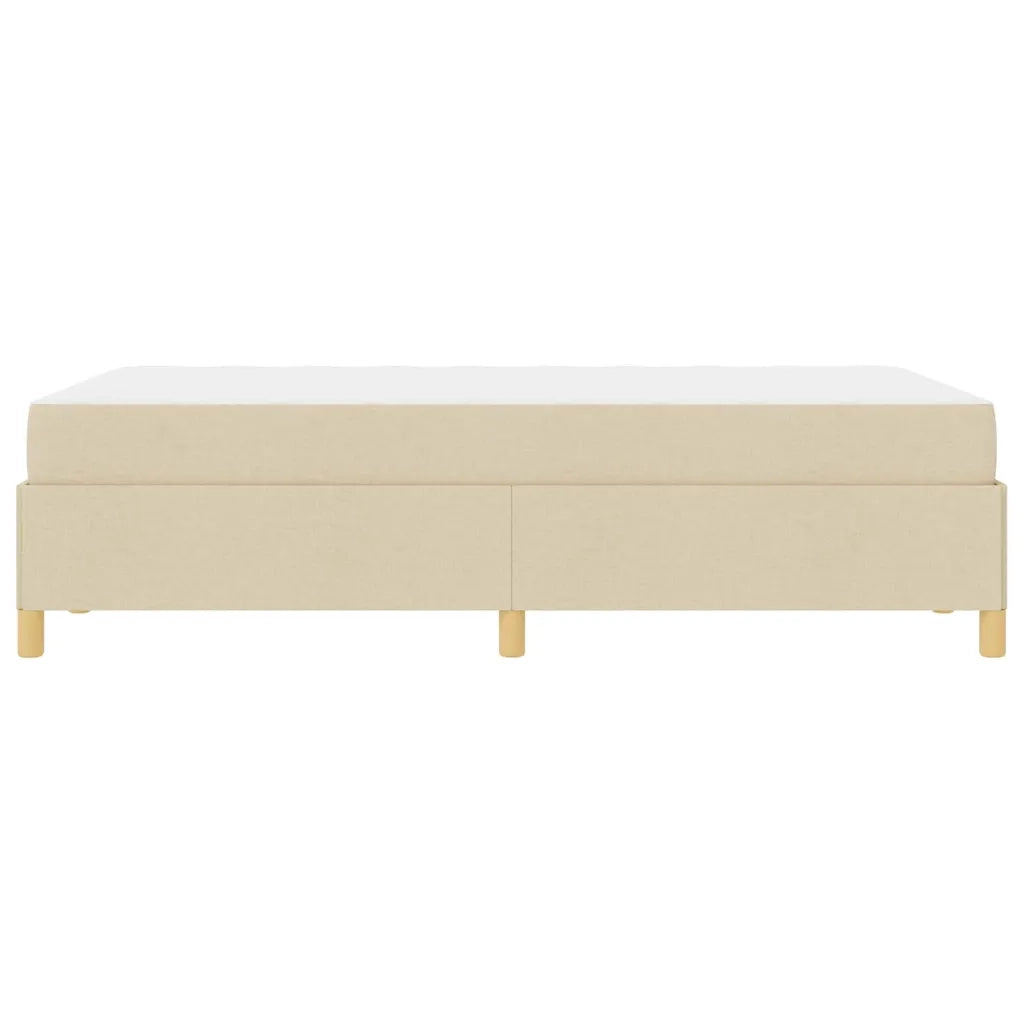 Struttura del letto con materasso Crema 120 x 200 cm Tessuto 3398932