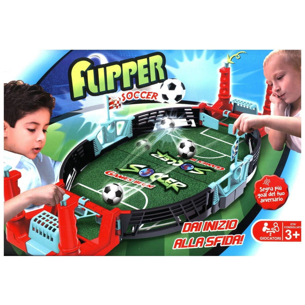 Trade Shop - Flipper Calcio Gioco Calcetto Da Tavolo Per Due Giocatori Passatempo Per Bambini -