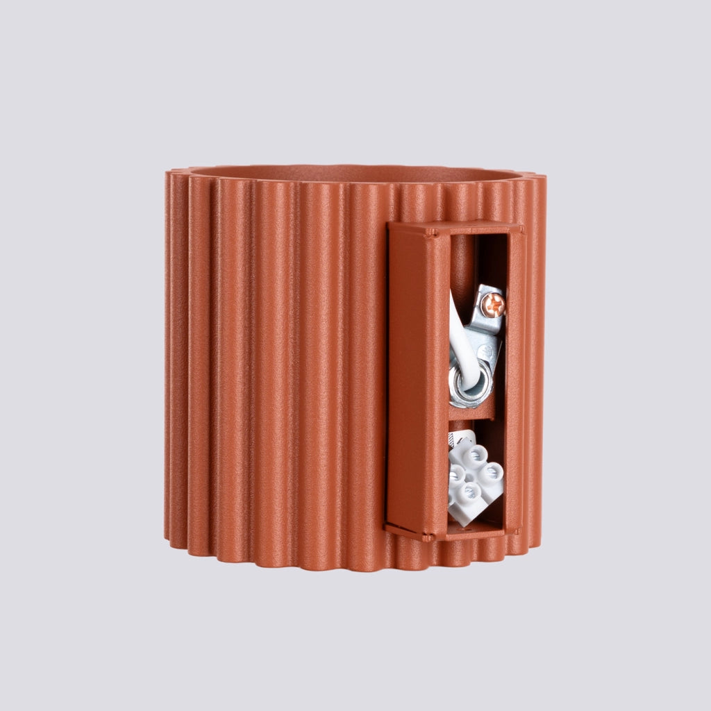 Lampada da parete AURA rosso ocra G9