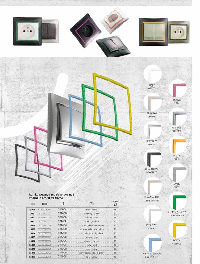 Cornice interna decorativa DOMO verde scuro Kanlux 26012