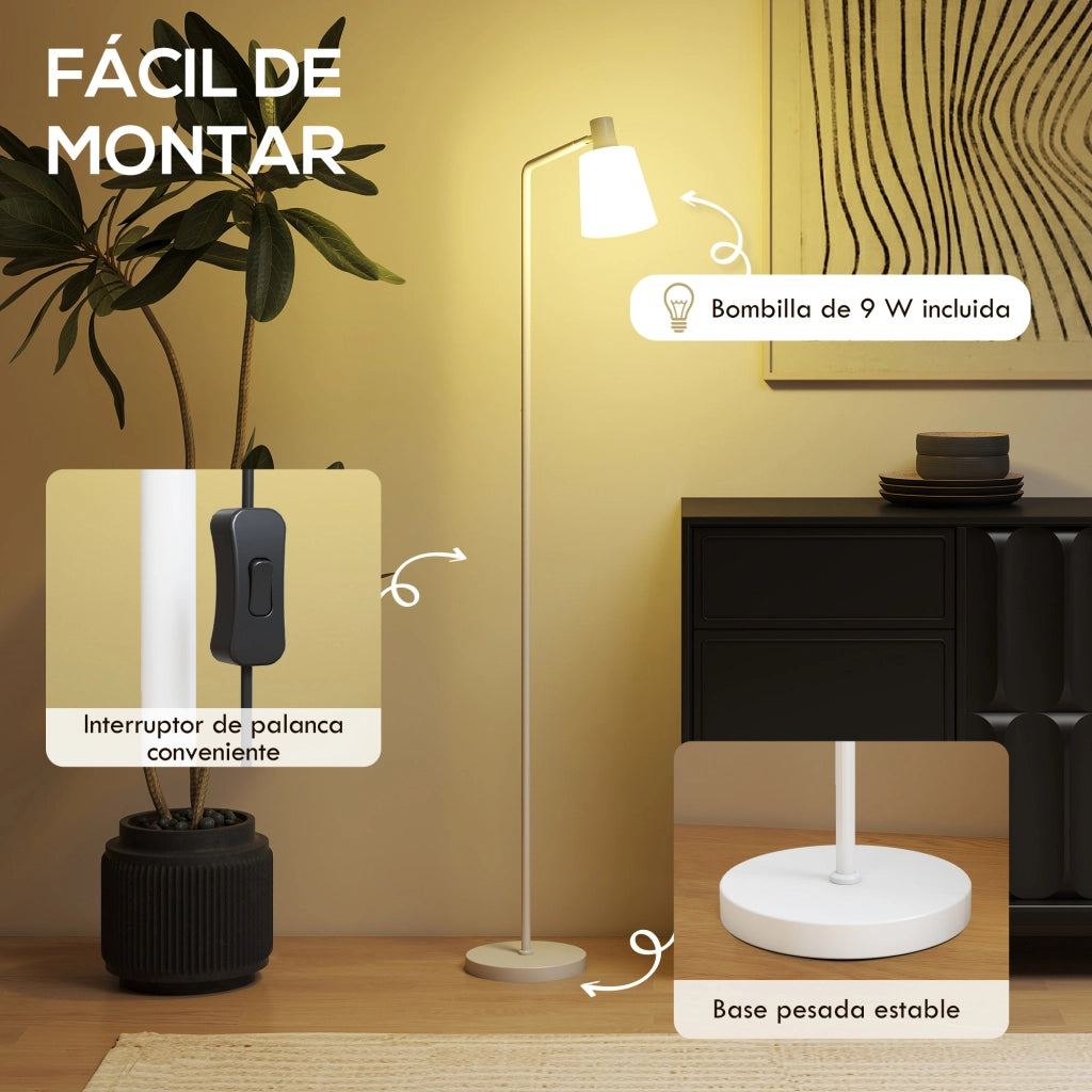 Lampada da Terra LED Dimmerabile ¨C Xylo ¨C 3 Temperature Colore 3000K-6500K Bianco E27