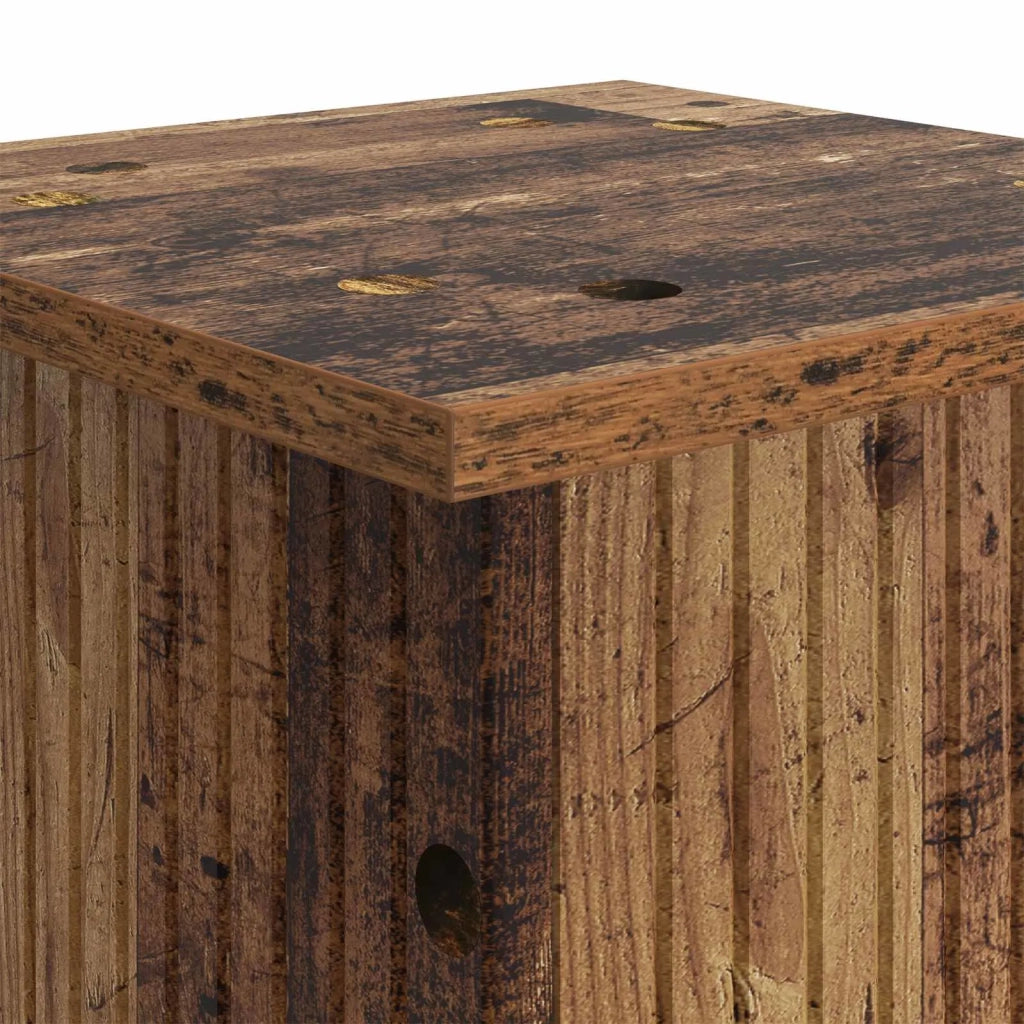 Supporto per piante | Sostegno per piante 2 pz Legno antico 30,5 x 30 x 80,5 cm