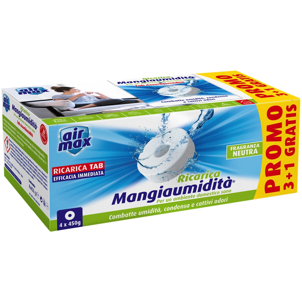 AIRMAX ASSORBIUMIDITA RICARICA TAB NEUT 450G 4 PZ- 6,0 confezione