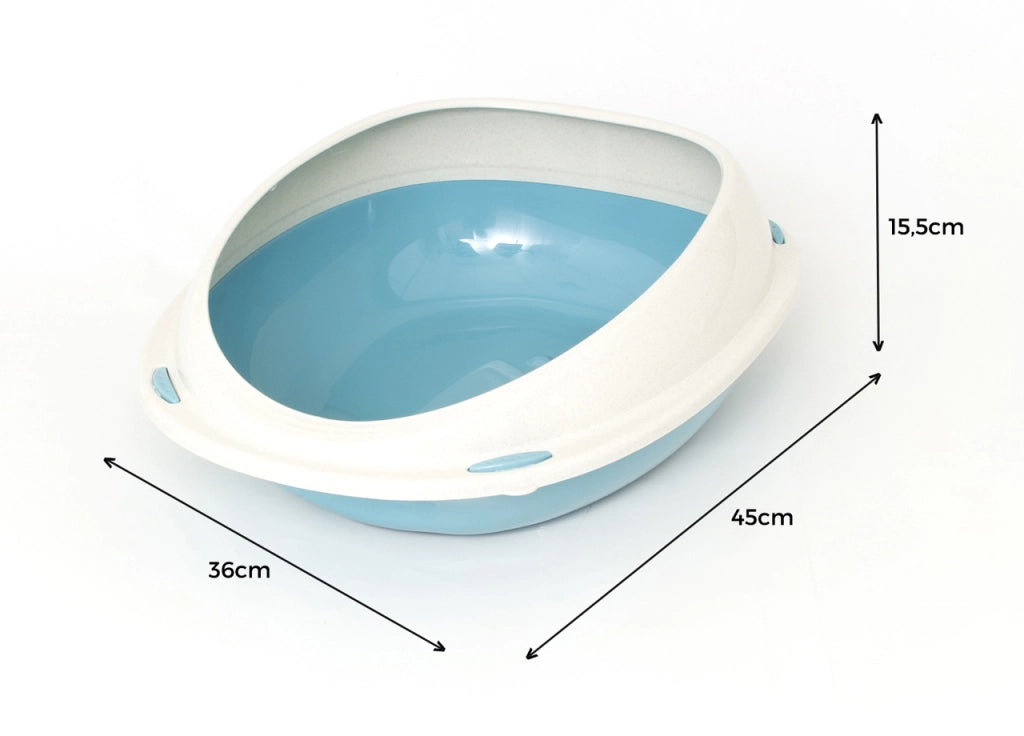 Lettiera Toilette Per Gatti Ovale 45x36x15,5cm Modello 700088 Colore Rosa