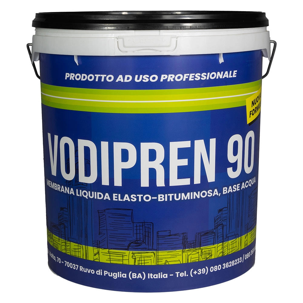 GUAINA BITUMINOSA LIQUIDA 'VODIPREN 90' kg. 18 - nera  - VODICHEM