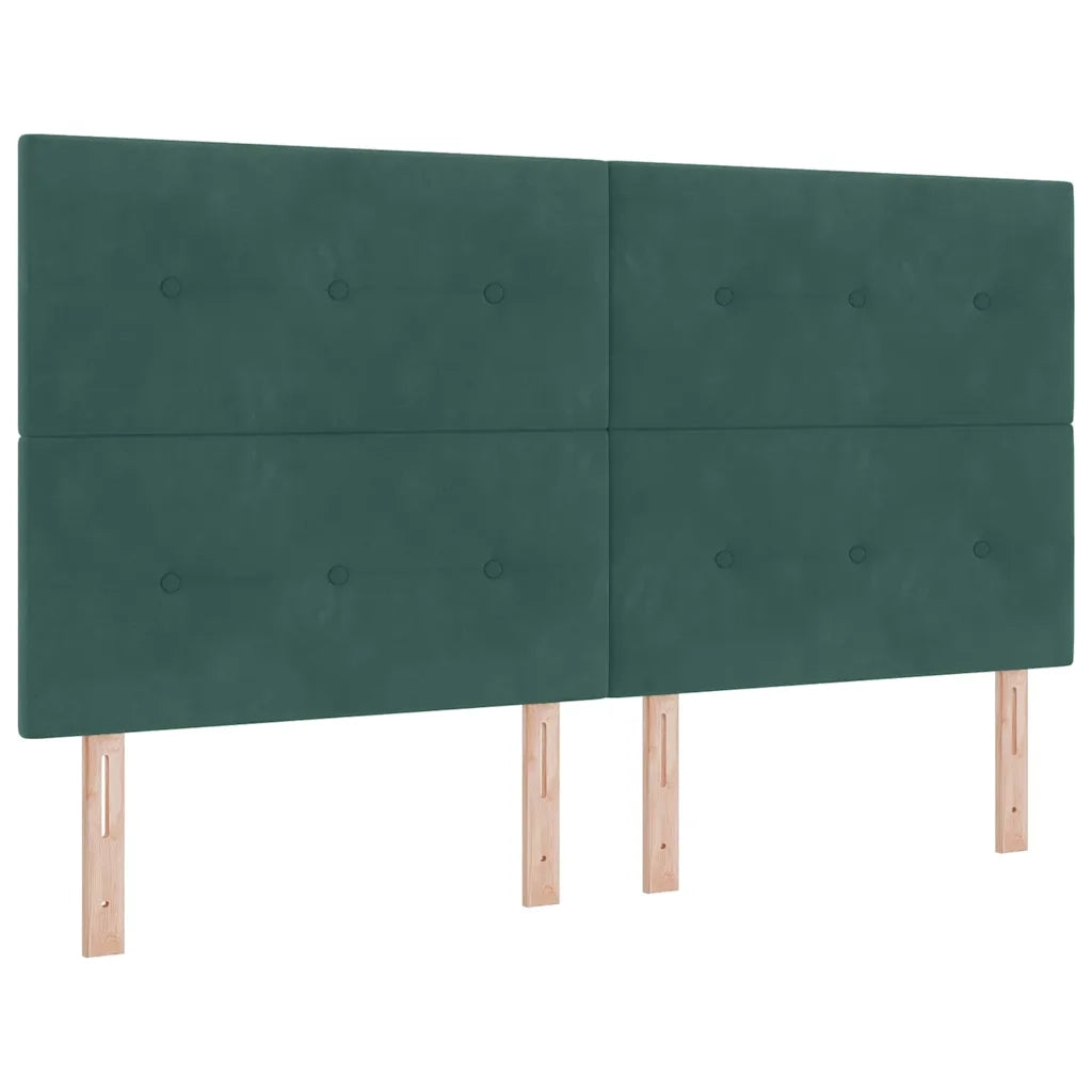 Letto a molle con materasso Verde Scuro 180 x 200 cm Velluto 3339851