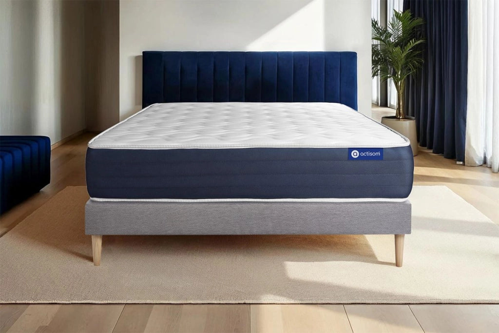 Kit rete e materasso matrimoniale Actiflex sleep 180x220cm - Spessore : 22cm - Molle insacchettate e memory foam - Bilanciato -