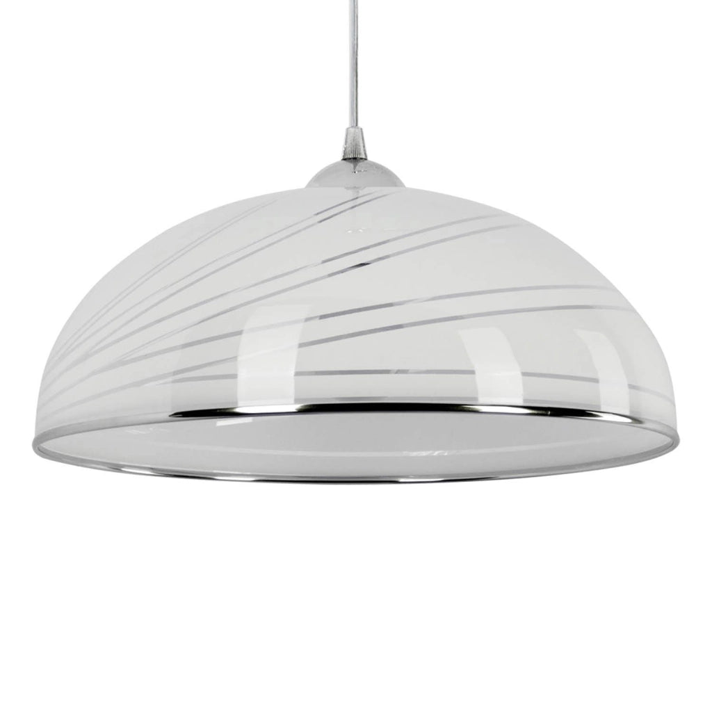 Lampada a sospensione Simi B Lampex bianca 70cm E27