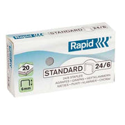 PUNTI PER CUCITRICE '24/6' Per codice 0496202 - H. 6 mm - confezione 2000 pezzi - RAPID
