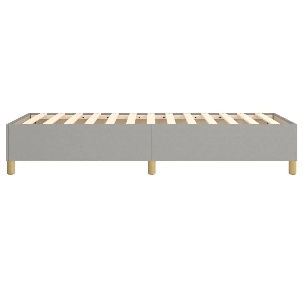 Letto singolo | Letto per adulti | Struttura Letto a Rete a Molle Grigio Chiaro 90x190 cm Tessuto