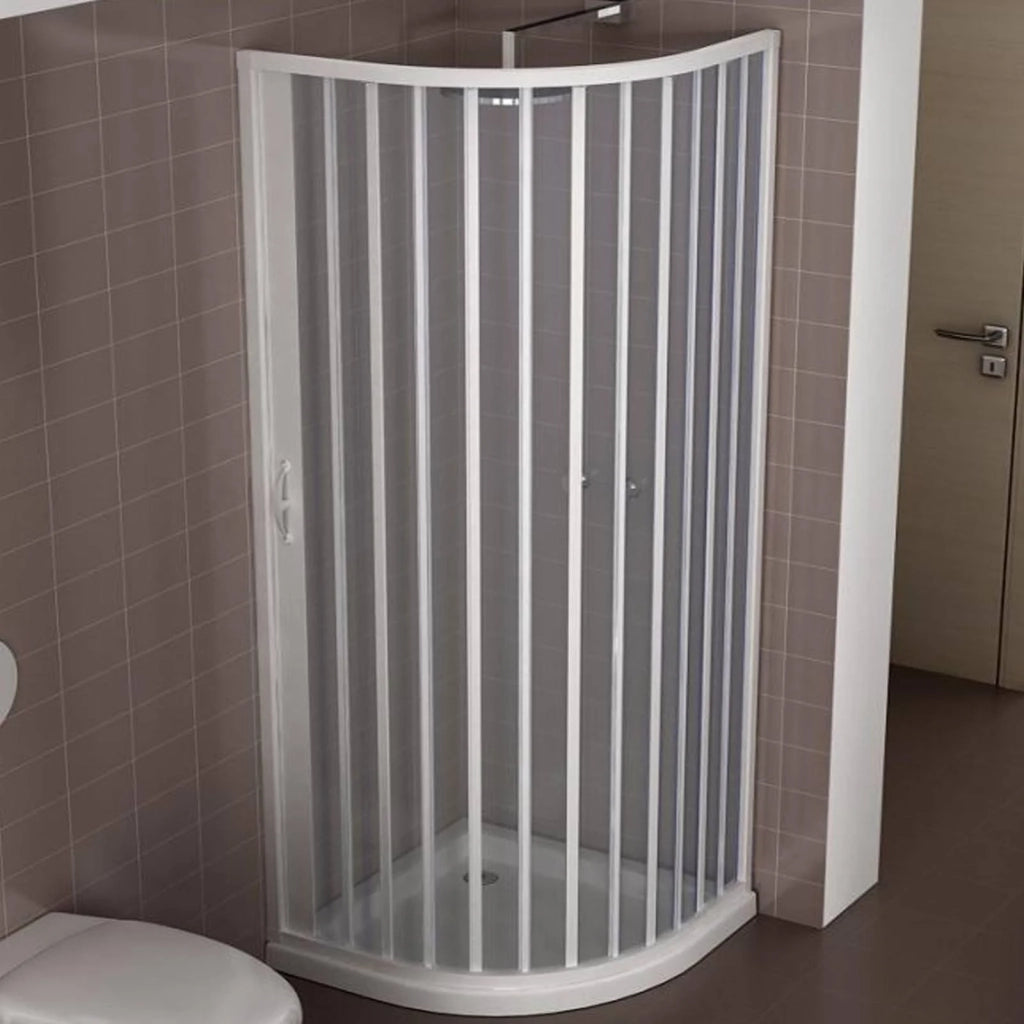 Box doccia Giove 80x80cm in pvc apertura semicircolare laterale