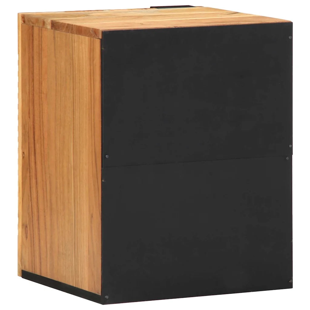 Armadio per Lavabo da Bagno con porta Legno di Acacia Massello 4017776
