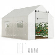 Serra da Giardino ¨C Minimal ¨C Acciaio e PE, Bianco, 2x3x2 m